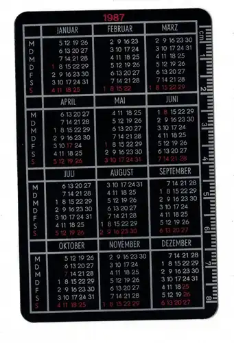DDR Taschenkalender Metalleichtbau Kombinat 1987 Kalender