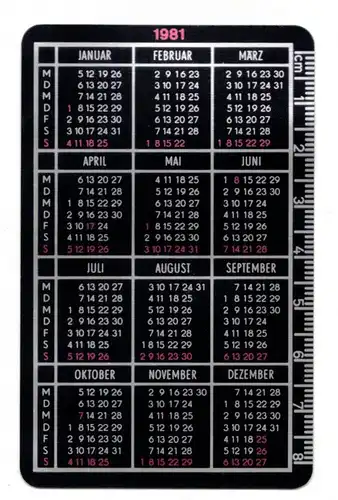 DDR Taschenkalender aus Metall VEB Metalleichtbaukombinat 1981 Kran
