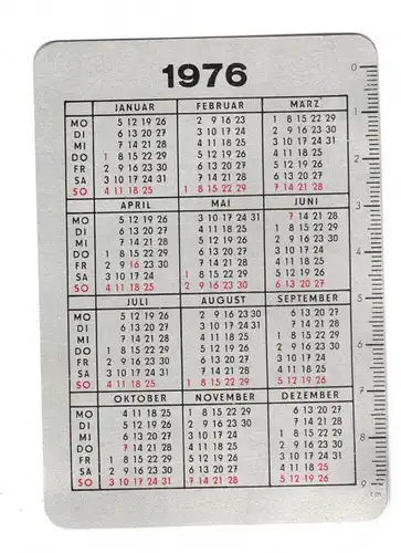 DDR Taschenkalender VEB Metallbauleichtbaukombinat Leipzig 1976
