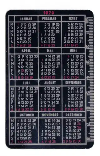 Metall Taschenkalender 1979 DDR Metalleichtbaukombinat