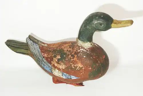Uralte Lockente Holz Ente Jagd Attrappe Lockvogel Sammler 