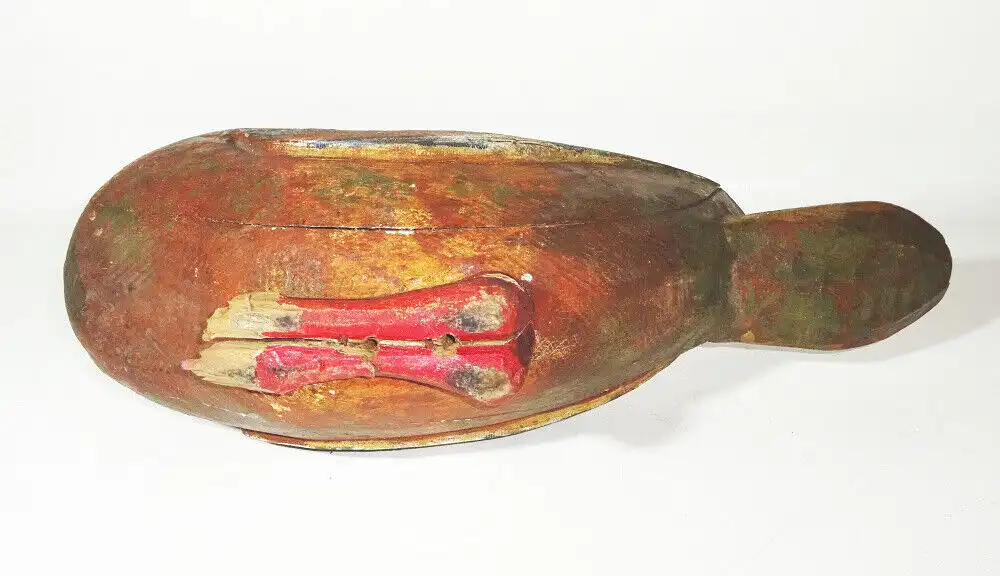 Uralte Lockente Holz Ente Jagd Attrappe Lockvogel Sammler  2