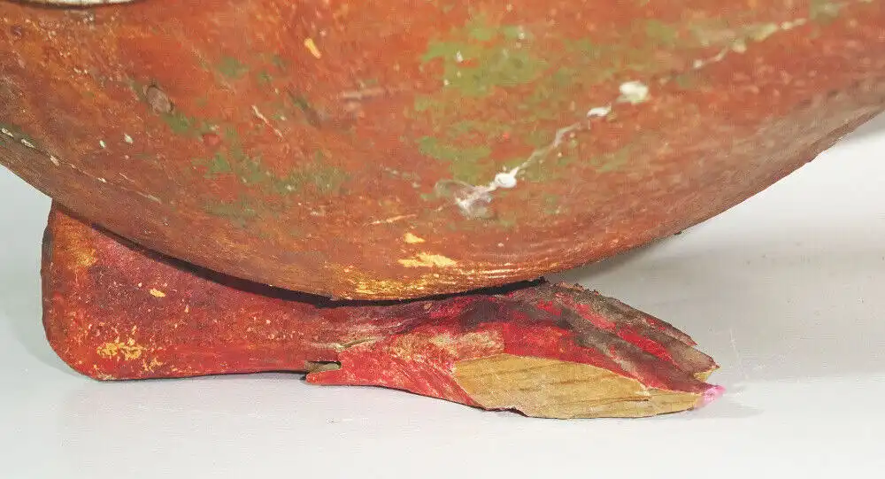 Uralte Lockente Holz Ente Jagd Attrappe Lockvogel Sammler  3