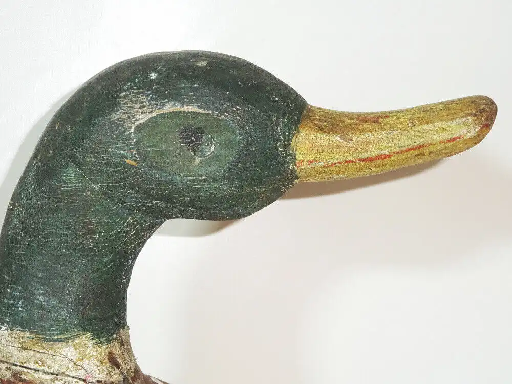 Uralte Lockente Holz Ente Jagd Attrappe Lockvogel Sammler  5