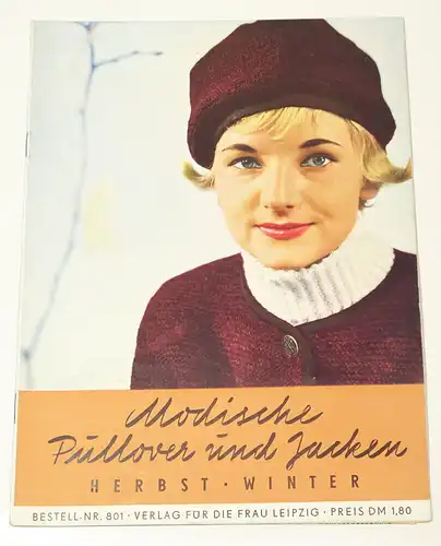 Modische Pullover und Jacken Bestell Nr 801 Herbst Winter vintate DDR