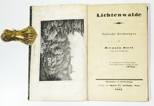 Lichtenwalde Poetische Zeichnungen Hermann Barth 1841