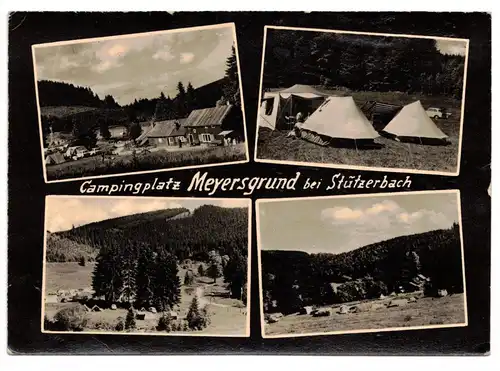 Ak Campingplatz Meyersgrund bei Stützerbach Ilmenau 1965