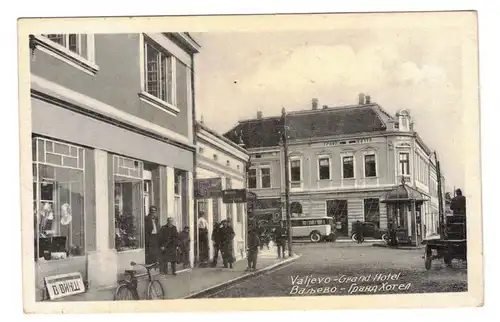Ak Valjevo Grand Hotel um 1940 Serbien