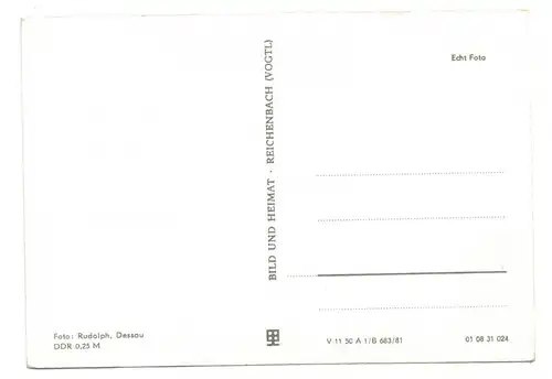 Ak Waldbad Freundschaft Dessau Törten 1981 