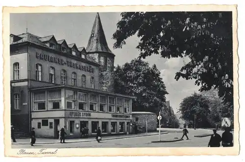 Ak Plauen Tunnel 1930er