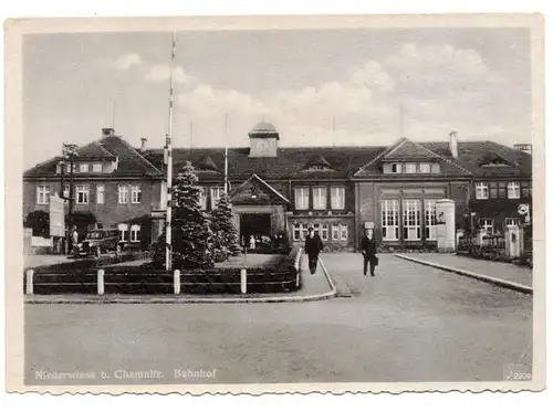 Ak Niederwiesa bei Chemnitz Bahnhof 1951