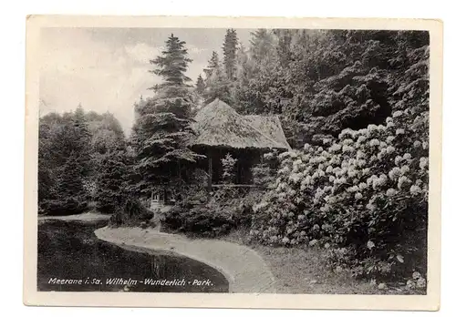 Ak Meerane Sachsen Wilhelm Wunderlich Park 1953