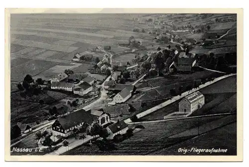 Ak Nassau Erzgebirge Fliegeraufnahme 1940er