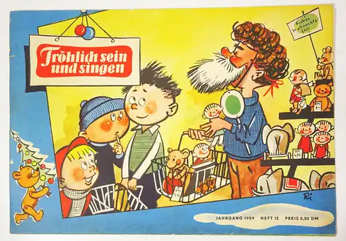 Frösi Umschlag Heft 12 Jahrgang 1959 Ausschneidebogen