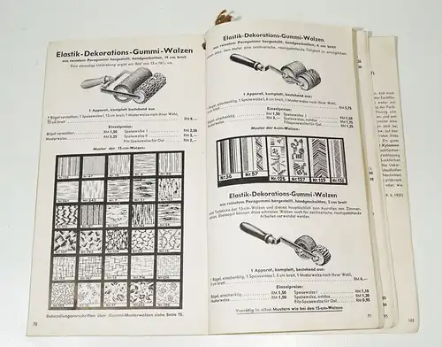 Katalog Ludwig Decken Lacke Farben Maler Zubehör Malerwalzen Berlin 1939