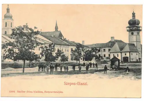 Litho Ak Szepes Olaszi Spišské Vlachy Wallendorf Slowakei um 1900