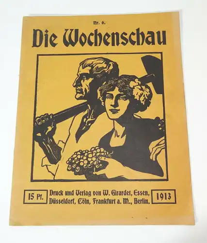 Zeitschrift Die Wochenschau 1913 Nr 6 Großschifffahrtsweg Königsparade (H5