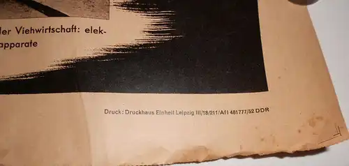 DDR Plakat Stalinsche Großbauten Wasserbausystem Zimljanskaja Agitation 1952