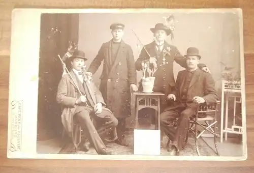 Albumin Foto auf Pappe Herren Infanterie I Jäger 16