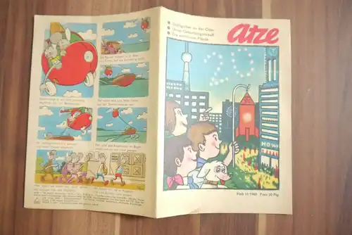 Atze Comic Gldgräber an der Oder DDR 1969 Heft 10 Kinder Zeitschrift