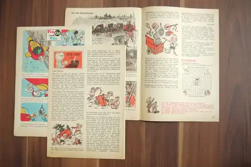Kinder DDR Zeitschrift Atze heft 3 1969 Atze und der Superwagen 