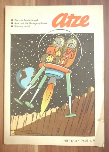 DDR Comic Zeitschrift Atze Die rote Teufelskugel 1967 Heft 8