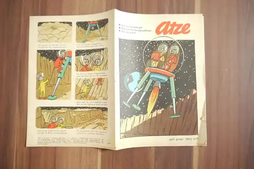 DDR Comic Zeitschrift Atze Die rote Teufelskugel 1967 Heft 8