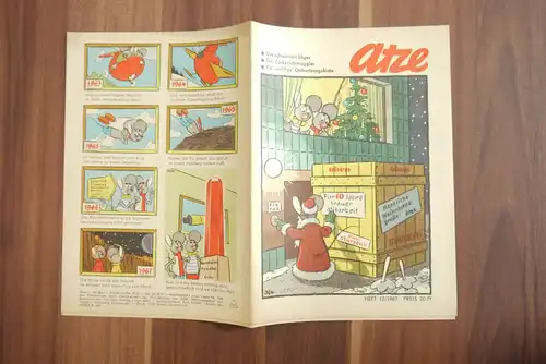 Atze Comic DDR Heft Dezember 1967 Die schwarzen Jäger