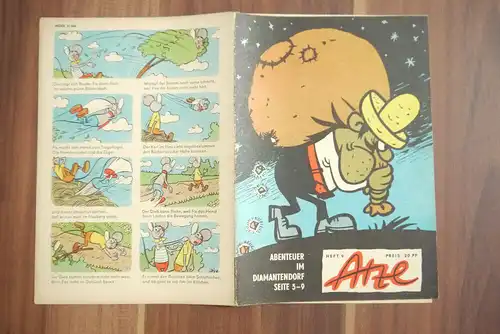 Atze Abenteuer im Diamantendorf Heft 9 DDR Kinder Zeitschrift Comic