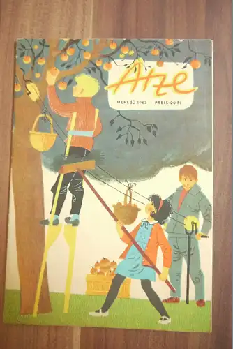 Atze Treffpunkt Fischerstrasse 1963 Heft 10 DDR Comic Kinder Zeitschrift