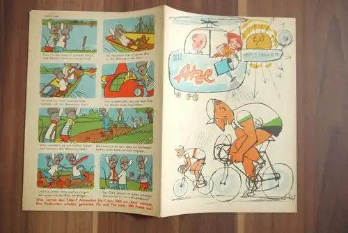 Walja und Atze beim Testflug Heft 5 DDR Kinderzeitschrift Comic