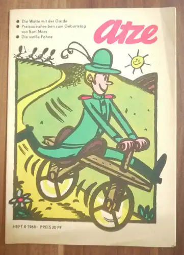 Atze Heft 4 Die Wette mit der Garde 1968 Comic DDR