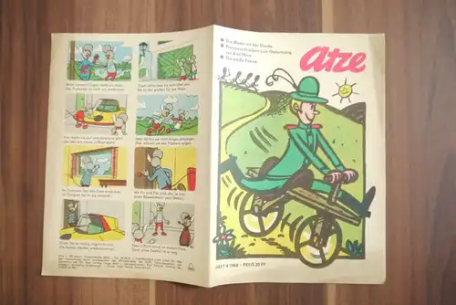 Atze Heft 4 Die Wette mit der Garde 1968 Comic DDR