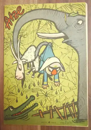 Atze 1965 Heft 4 DDR Kinder Zeitschrift Comic Elefantenbenteuer