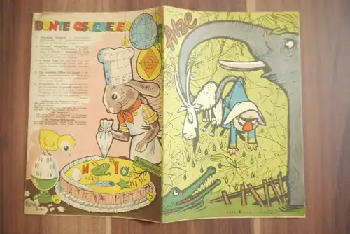 Atze 1965 Heft 4 DDR Kinder Zeitschrift Comic Elefantenbenteuer