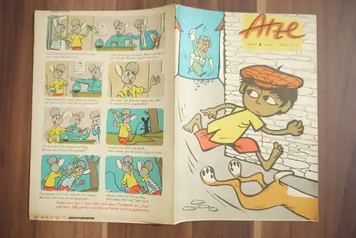 Atze Heft 6 Pluto und das Geländespiel 1965 Heft 6 DDR Comic