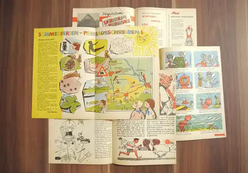 Atze DDR Zeitschrift Heft 7 Eigenheim Ferientage 1963 Comic Heft 7