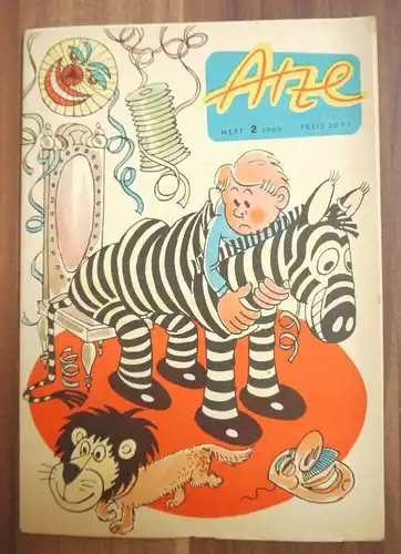 Atze Deie Uhreninsel DDR Kinderzeitschrift 1965 Heft 2 Comic