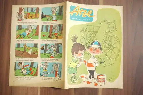 Atze Das Fahrrad Mark Twain 1964 Heft 5 DDR Zeitschrift Kinder Comic