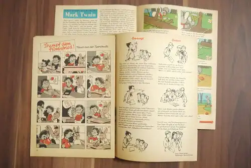 Atze Das Fahrrad Mark Twain 1964 Heft 5 DDR Zeitschrift Kinder Comic