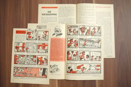 Atze Comic DDR Der Vortragsfimmel 1966 Heft 9