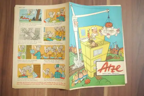 DDR Comic Eine Dampferfahrt im Neben 1966 Heft 4 Atze Kinder Zeitschrift