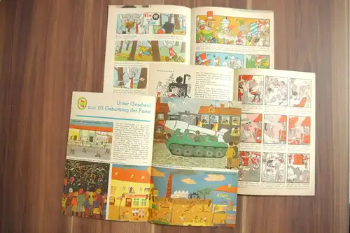 DDR Comic Eine Dampferfahrt im Neben 1966 Heft 4 Atze Kinder Zeitschrift