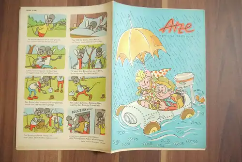 Atze Kinderzeitschrift Heft 11 Die unheimliche Ziegelei 1965