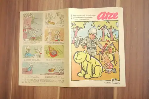 Atze DDR Das Geheimnis des alten Schuppens 1969 Heft 7 Comic