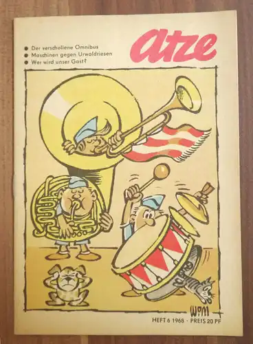 Atze 1968 Heft 6 Comic DDR Der verschollene Omnibus