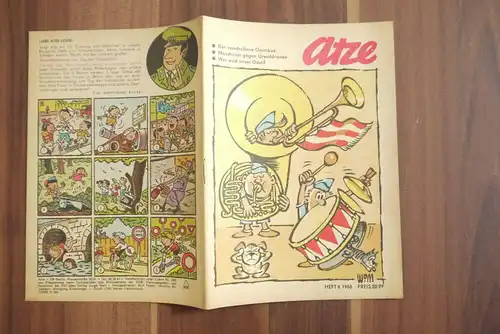 Atze 1968 Heft 6 Comic DDR Der verschollene Omnibus