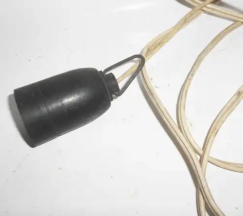 DDR Lampen Kabel E27 Lampenfassung Stecker Vintage (E147