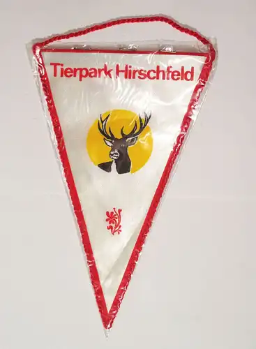 DDR Wimpel Tierpark Hirschfeld Kreis Zwickau