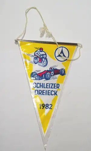 Motorsport Wimpel Schleizer Dreieck Rennen 1982